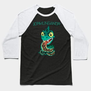 Wrath of the Serpent: Jormungandr in all its Glory Baseball T-Shirt